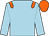 Light blue, orange epaulets, orange cap (Middleham Park Racing Xxxviii & Partne)