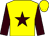 Yellow, brown star and sleeves (Mrs P Toye)