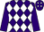 Purple and white diamonds, purple sleeves (Mr Martin Hughes)
