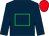 Dark blue, emerald green hollow box, red cap (Capla Developments And Partners 2)