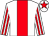 White, red panel, striped sleeves, red star on cap (Anthony Coughlan)
