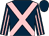 Dark blue, pink cross belts, striped sleeves (The Atkin Family)