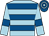 Light blue, royal blue hoops and armlets, royal blue and light blue hooped cap (The Little John Partnership)
