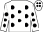 White, black spots, white cap, black diamonds (Magic Hill Syndicate)