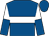 Royal blue, white hoop, white and royal blue halved sleeves (Mr Saad Ali Almutairi)