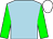 LIGHT BLUE, GREEN sleeves, WHITE cap (Habton Racing)