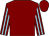 Maroon, light blue striped sleeves (Constructive Equine)