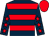 Dark blue, red hoops, dark blue sleeves, red stars, red cap (Mr T Abbott)