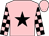 Pink, black star, checked sleeves (Mr Barry Hawkins)