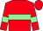 Red, light green hoop and armlets (Mr S Chua)