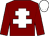 Maroon, white cross of lorraine, white cap (Contubernium Racing)