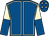 Royal blue, beige seams, halved sleeves, royal blue cap, beige stars (Michael G Kennedy)