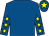 Royal blue, yellow stars on sleeves, yellow star on cap (Top Five Syndicate)