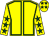 Yellow, dark green seams, dark green stars on sleeves & cap (Miss Joan Brennan)