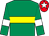 Emerald green, yellow hoop, white armlet, red cap, white star (Harbour Lads Syndicate)