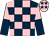 Dark blue & pink check, halved sleeves, pink cap, dark blue stars (Sammy Hon Kit Ma)