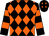 Black and orange diamonds, hooped sleeves (Mr C Griffiths)