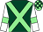 Dark green, light green cross belts, white sleeves, light green armlets, light green and dark green check cap (Cwb Plus 1 Partnership)
