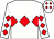White, red triple diamond, diamonds on sleeves and cap (Friends From Insurance)
