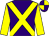 Purple, yellow cross belts and sleeves, quartered cap (The Syndicators 2)
