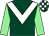 Dark green, white chevron, light green sleeves, dark green and white check cap (Mr P K Barber And Mr P J Vogt)