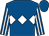 Royal blue, white triple diamond, striped sleeves (Dick And Mandy Higgins)