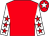 Red, white sleeves, red stars, red cap, white star (Andrew Knott & Wetumpka Racing)