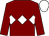 Maroon, white triple diamond, white cap (The Sussex Partnership)