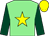 Light green, yellow star, dark green sleeves, yellow cap (Recycled Products Limited)