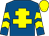Royal blue, yellow cross of lorraine, chevrons on sleeves, yellow cap (Mrs Valerie Williams)