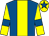 Royal blue, yellow stripe, yellow sleeves, royal blue armlets and star on yellow cap (Mr Christopher Wright)