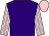 Purple, pink and white striped sleeves, pink cap (Mrs Samantha England)