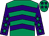 Emerald green, purple chevrons, purple sleeves, emerald green stars, emerald green cap, purple stars (Mowbray Park)