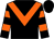 Black, orange chevron, hooped sleeves (A & K Ecofilm Ltd)