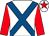 White, royal blue cross belts, red sleeves, white cap, red star (The Cod And Chips Twice Racing Syndica)