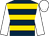 Dark blue, gold hoops, white sleeves and cap (The Seixas Partnership)