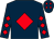 Dark blue, red diamond, diamonds on sleeves and cap (Mrs S D Pearson)