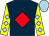 Dark blue, red diamond, yellow sleeves, light blue diamonds and cap (Richard And Shirl Smith)