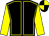 Black, yellow seams and sleeves, quartered cap (Jump For Fun Racing)