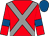 Red, grey cross belts, red sleeves, royal blue armlets, royal blue cap (Geoff Barnett & Brian Edgeley)