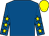 Royal blue, yellow stars on sleeves, yellow cap (The Beano Partnership)