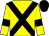 Yellow, black cross belts, armlets and cap (Edward And Sue Darke)