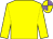 Yellow, yellow and mauve quartered cap (Mrs Helen Hogben)