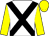 White, black cross belts, yellow sleeves and cap (Ms S Howell And Partner 1)