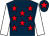 Dark blue, red stars, white sleeves, dark blue cap, red star (Only Fools Own Horses 01)