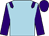 Light blue, purple epaulets, sleeves and cap (Some Like It Hot)