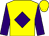Yellow, purple diamond & sleeves, yellow cap (George Murphy)