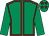 Emerald green, red seams, emerald green sleeves, red stars on cap (South Mayo Seven Syndicate)