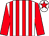 White & red stripes, red sleeves, red star on cap (Run For Your Money Syndicate)