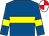 Royal blue, yellow hoop, yellow armlet, red & white quartered cap (Christopher Neville)